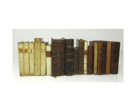 Ovid  Operum. Editio nova accurrante Nicolao Heinsio. Amsterdam: H. Schelte, 1701. 3 volumes, 16mo., engraved title-page to t