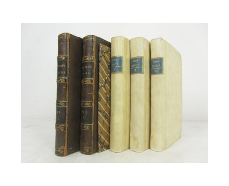 Theology, 6 volumes, comprising Johnson, John  Original Letters written by the late Mr John Johnson. Norwich: Crouse, Stevens