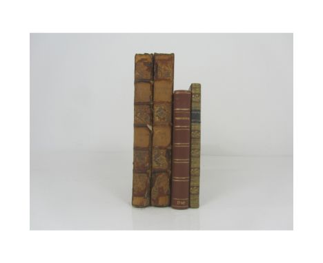 Homer  Illias. Glasgow: Foulis, 1747. 2 vols., Foolscap 4to., contemporary calf, binding worn and rubbed, boards loose (but p