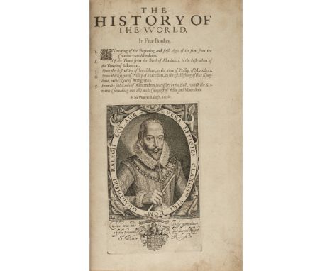 Raleigh, Walter  The History of the World. London: Printed for Walter Burre, 1621 [also with engraved title dated 1614], foli