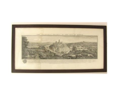 Durham  The south-west prospect of the City of Durham. London: S. & N. Buck, 1745 (later impression). Engraving on paper, 31 