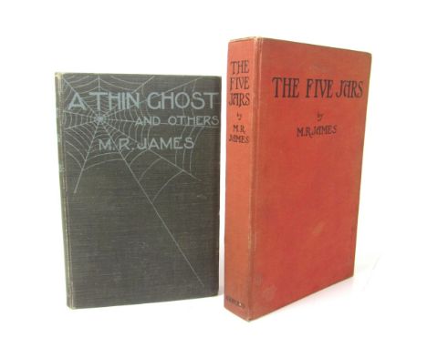 James, M.R.  A thin ghost and others. London: Edward Arnold, 1919. First edition, 8vo., publisher's cloth, edges rubbed, some