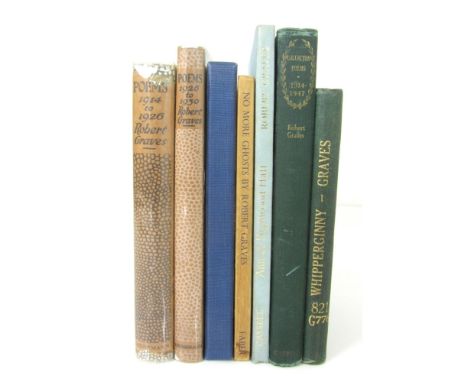 SEVEN ITEMS IN LOT, Graves, Robert  Poems (1914-1926). London: Heinemann, 1927. First edition, 8vo., publisher's white cloth 