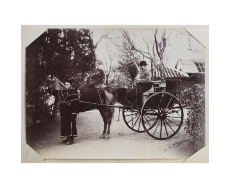 China & Japan Photographs  LATE 19TH CENTURY   Photograph album, comprising 97 photographs in mixed medias and sizes of China