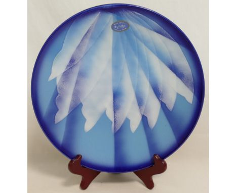 A Poole Pottery limited edition dish from 'The Elements' series entitled 'Air', designed by Karen Ford, numbered 42/350, 25cm