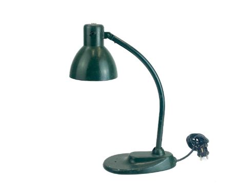 A Marianne Brandt Kandem adjustable table lamp circa 1930. With enamel shade, height 46cm.
