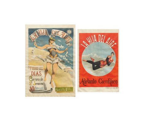 M de Salvi, A Spanish colour lithograph Acrobat poster. Circa 1920, stamped De M Fernandez, Madrid, 101.5X72cm, together with