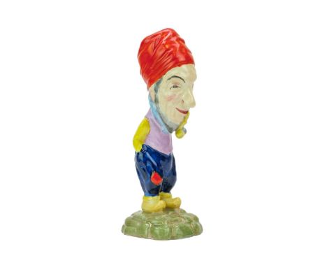 An early Clarice Cliff Dutch Man figure for Wilkinson. Royal Staffordshire Pottery marks, height 21cm.Slight crackle to glaze