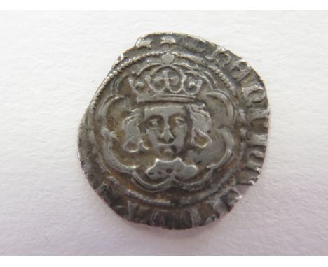 Henry VII, silver halfgroat of Canterbury, mm. Tun / -?, Type IIIc, no stops, Spink 2211, quite nice portrait, flan a little 