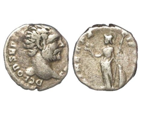 Clodius Albinus silver denarius struck as Caesar under Septimius Severus [193-195 A.D.], obverse reads:- D CLODIVS [ALBINVS C