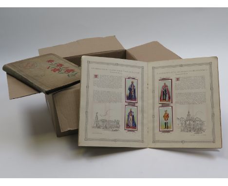 Box of various old cigarette cards/Brooke Bond cards, plus unopened and opened packed of playing cards (qty)