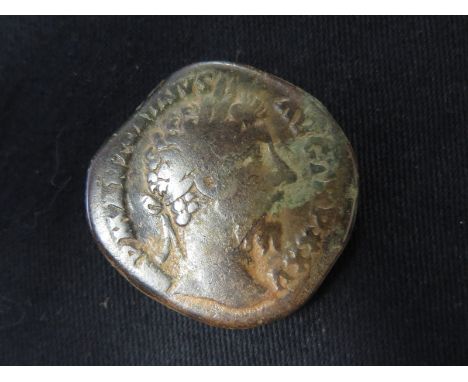 Marcus Aurelius brass sestertius, Rome Mint 171 A.D., reverse:- PRIMI / DECEN / NALES / COS III / S C, within oak-wreath, Sea