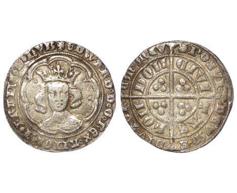 Edward III silver groat, Fourth Coinage [1351-1377], Pre-Treaty Period [1351-1361], Series G [1356-1361], mm. Cross 3 [4],ann