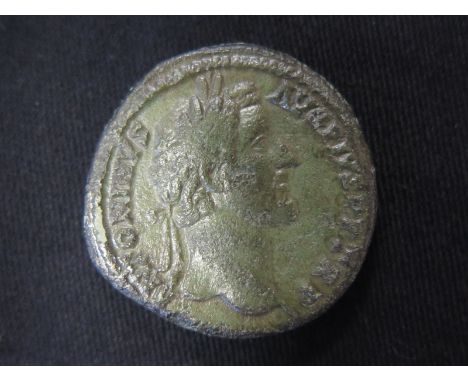 Antoninus Pius sestertius, Rome Mint 146 A.D., reverse:- Antoninus dressed in military attire standing left, Sear 4167, sligh
