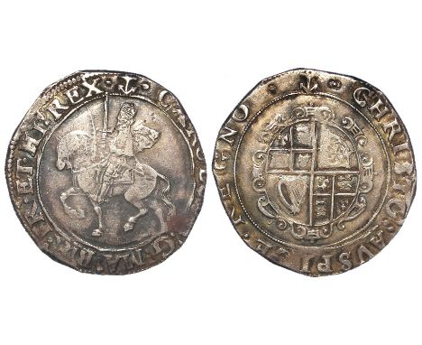 Charles I silver halfcrown, Tower Mint under the King [1625-1642], mm. Anchor [1638-1639], Group III, Type 3a2, King's cloak 