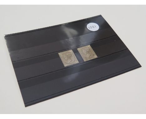 GB - QV 4d grey brown Plates 17 and 18 mint no gum cat £850 (2)