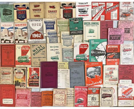 Large quantity (50) of 1920s onwards BUS TIMETABLE etc BOOKLETS from operators T-Y. A good proportion are pre-WW2. Operators 