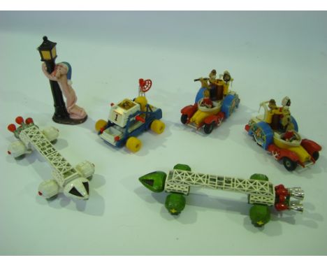 Corgi James Bond 007 Diamonds are Forever Moonbuggy together with Corgi Comics Popeye Paddle-wagon x 2 etc a/f. 