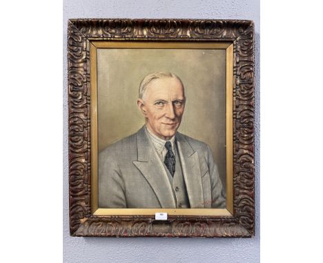 Framed Oil on Canvas Portrait of W.J. Reynolds signed J.E Dalton 1998 