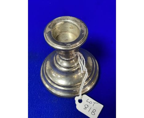 Small Silver Candlestick - Birmingham 1959 (filled base)