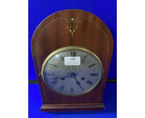 Edwardian Inlaid Mantel Clock 