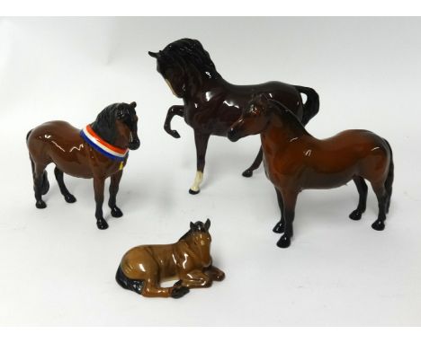 Limited edition Beswick horses including 'Warlord', 'Another Bunch', 'Another Star' and another Beswick (4).