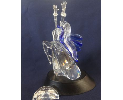 Swarovski Crystal Glass, 'Magic Of The Dance' Isadora annual edition 2002 with plaque and stand.