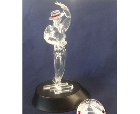Swarovski Crystal Glass, 'Magic Of The Dance' Antonio annual edition 2003 with plaque and stand.