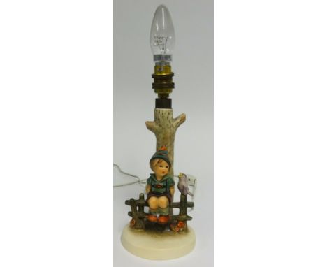 Goebel, a Hummell figure table lamp.