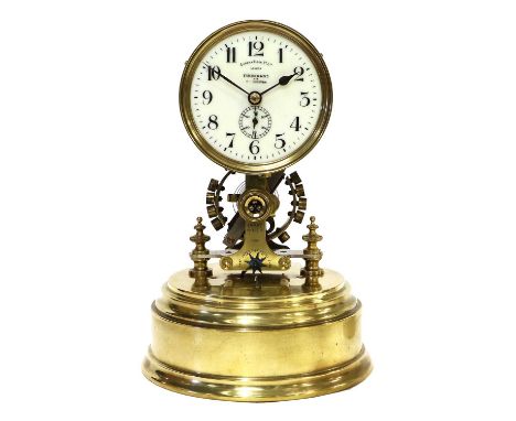 An Electric Eureka Mantel Clock, signed Eureka Clock Co Ltd, London, retailed by Finnigans Ltd, Manchester, circa 1906, circu