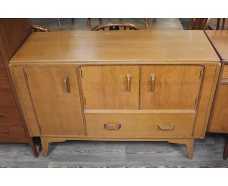 A G-Plan light oak sideboard, length 122cm, depth 46cm &amp; height 84.5cm.  