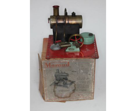 A Mamod stationary steam engine with box.  
