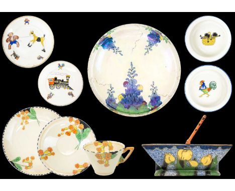 A Burleigh Ware Meadowland pattern tea set. Comprising of six cups, saucers and plates, and a cake plate, together with other