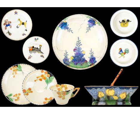 A Burleigh Ware Meadowland pattern tea set. Comprising of six cups, saucers and plates, and a cake plate, together with other