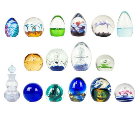 A collection of paper weights. Mostly Caithness, with some limited edition. (13)