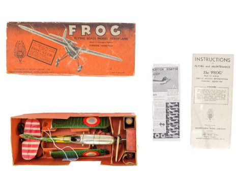A Frog Flying Scale Model Aeroplane.  Mark IV Intercepter Fighter in original box.