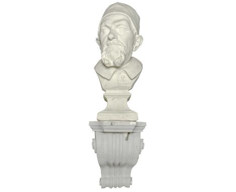 After Domenico Brucciani (1815-1880) The property of Peter Hone.  A modern plaster bust of Pope Innocent X, Gian Battista Pam