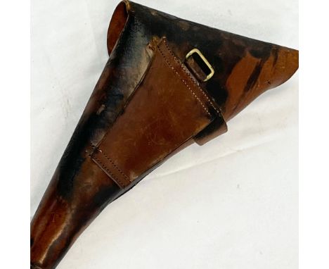 A Vintage Leather Gun Holster. 26 x 18cm. 