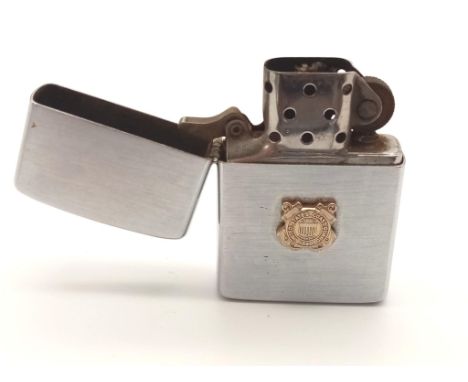 Original Zippo Lighter with insignia of the US Coast Guard. 