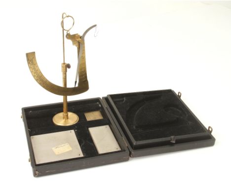 A little used brass wool scale by JOHN NESBITT Manchester No C232 with Ounces per Square Yard and Grammes per Square Metre in