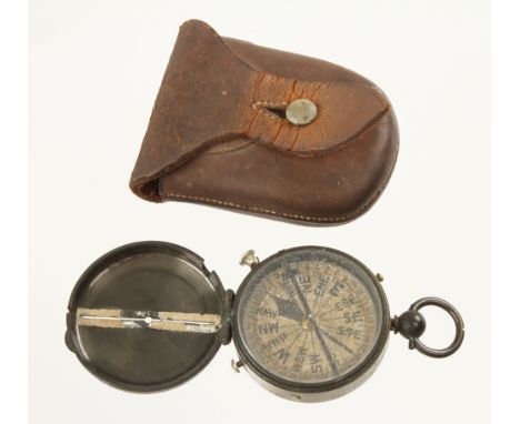 An early Captain Verner's Patent Compass No 12 by H.S.STEWARD in orig leather case (Jay Gaynor collection) G