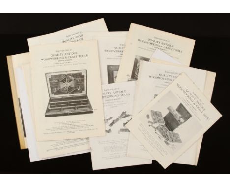 Tyrone R.Roberts; Complete set of 15 tool catalogues from 1979-1989 with prices realised lists t/w Robert E. Stone book of go