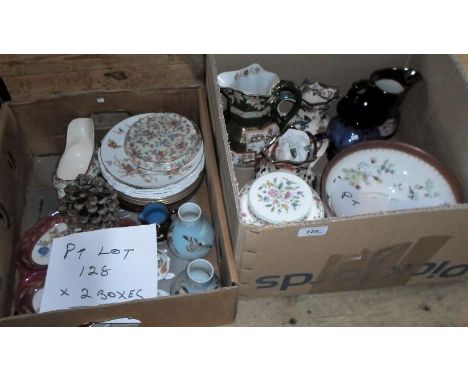 A mixed lot of ceramics to include: Mason's jugs, a Minton Haddon Hall pattern jar and cover, a pair of Oriental vases, an Ai