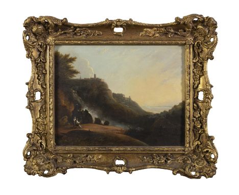 19TH CENTURY SCHOOL, AFTER RICHARD WILSON (C.1714-1782)The Falls at TivoliOil on panel, 19.5 x 25cm