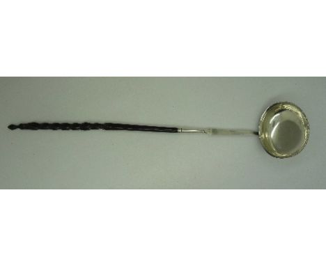 An 18th Century silver punch ladle, by Newcastle makers John Langlands I and John Robertson I