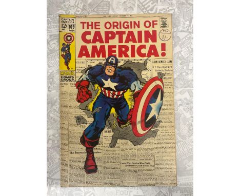 Captain America #109 (1968) written by Stan Lee, art by Jack Kirby, Silver age Marvel Comic book. 