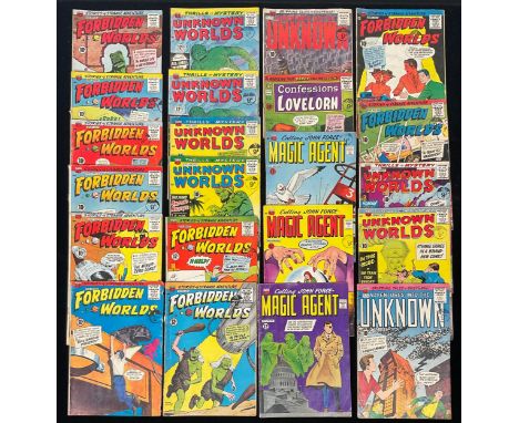 ACG Comics - Various Titles: Magic Agent, Adventures into the Unknown, Unknown Worlds, Forbidden Worlds. (1960-1961). Silver 