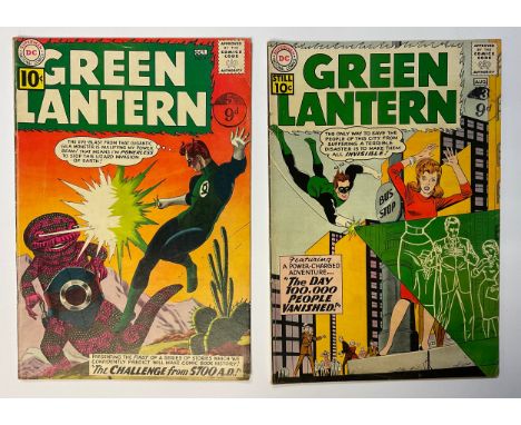 Green Lantern #7-8. (1961) 1st appearance and Origin of Sinestro. 1st 5700AD Story, 1st Pol Manning, Iona Vane and Korlian Da