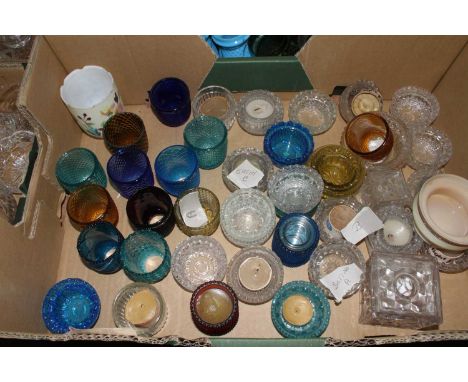 A collection of fairy light shades and parts to include Clarke's fairy pyramid, and various coloured shadesThe majority have 