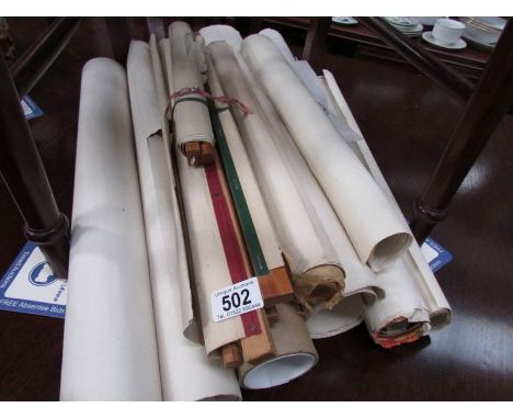 A quantity of posters and prints.